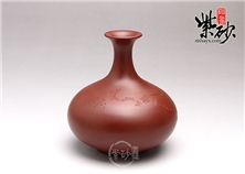 紫砂花瓶（大红袍）
