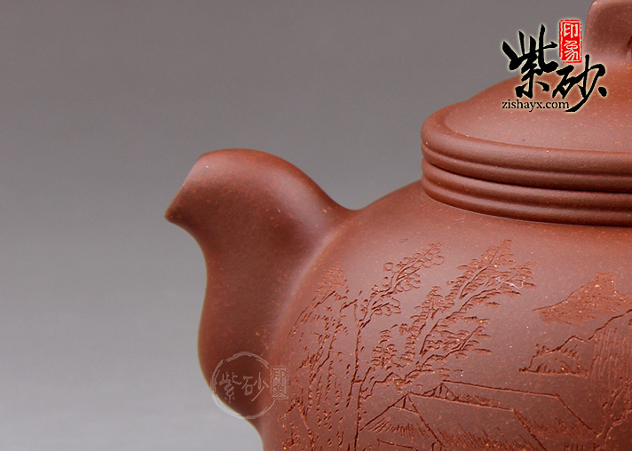 吉祥纳福 -宜兴紫砂壶(图片,价格,鉴别)-紫砂壶名家-潘国新作品-紫砂