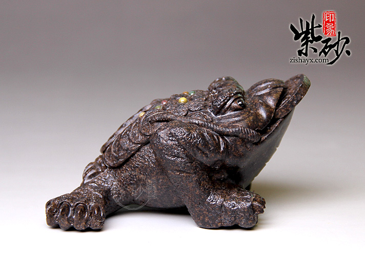 三足金蟾(古铜泥)