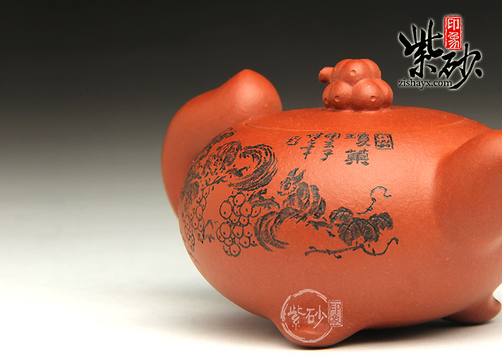 紫砂壶名家：朱鸿钧松鼠壶图片