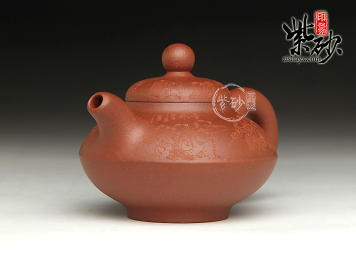 合欢壶(紫砂壶名家 陈顺培紫砂壶作品 底槽清 210cc)