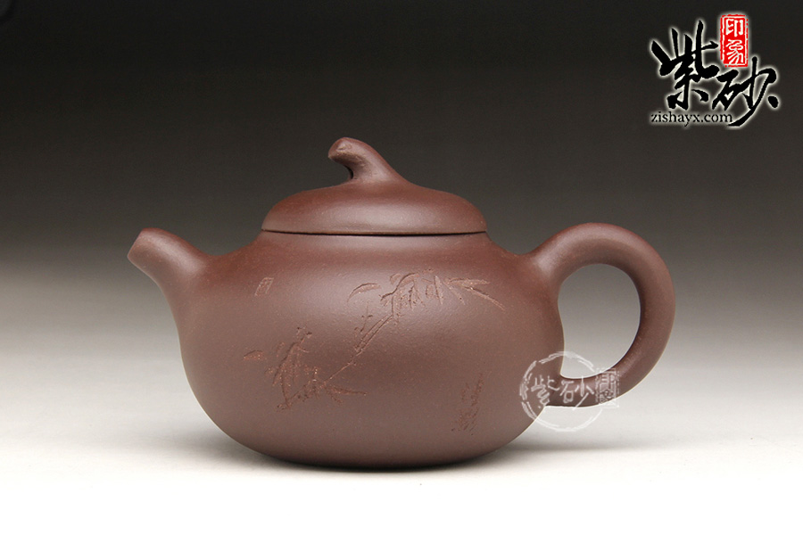 紫砂壶艺人：卢小伟茄段壶细节图片