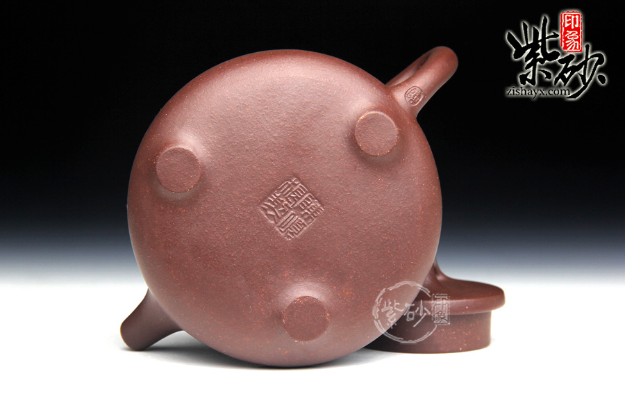 紫砂壶名家：泥绘子冶石瓢壶图片